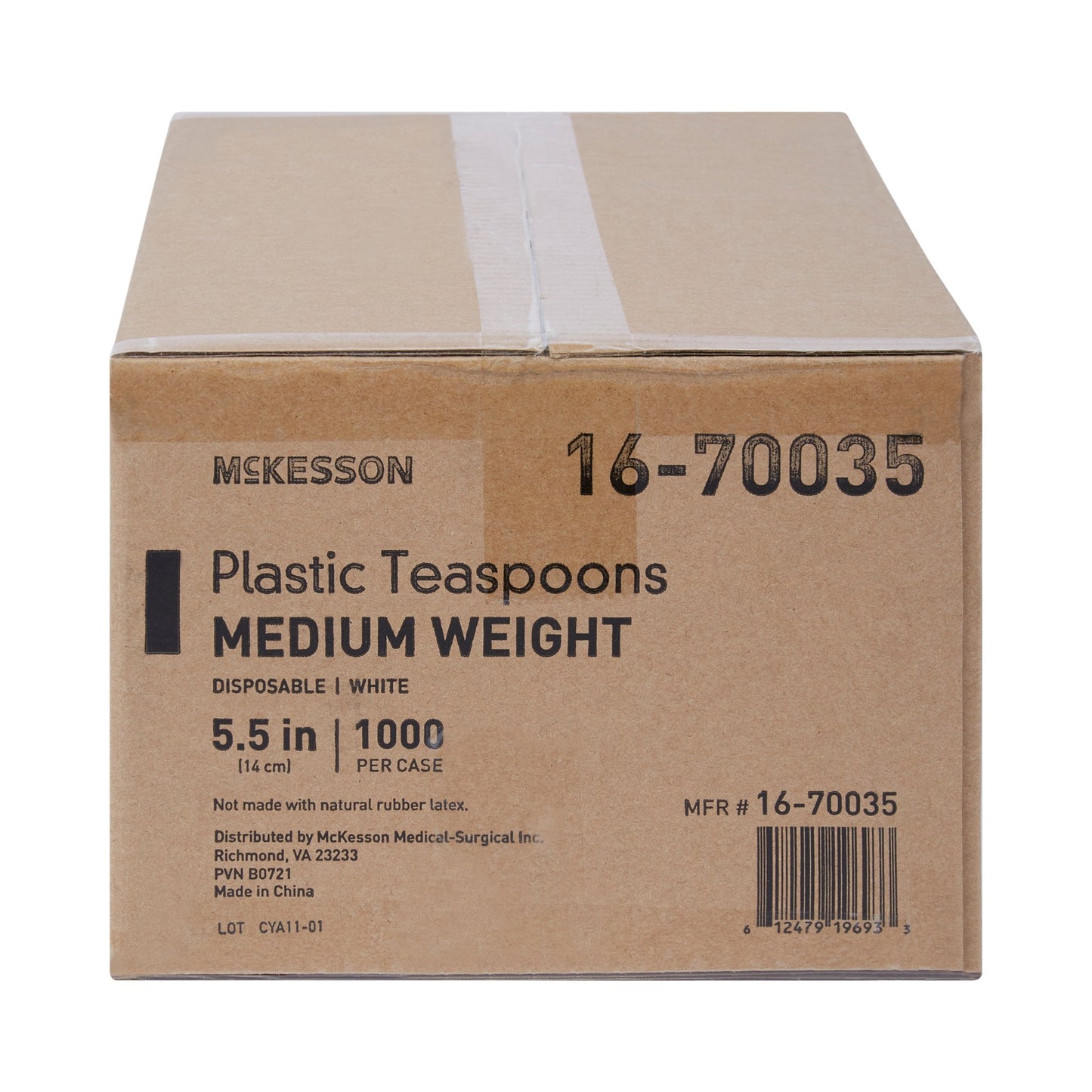 TEASPOON, PLAS WHT 5.5"