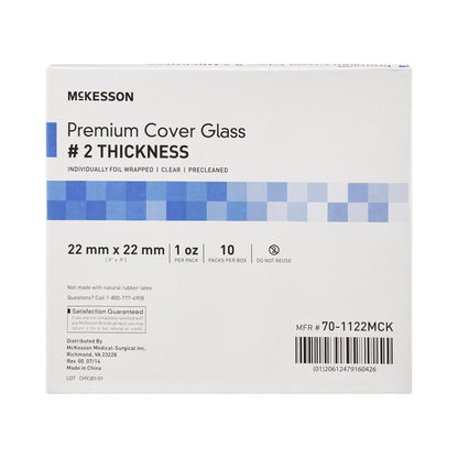COVER GLASS, #2 PREMIUM 22X22MM