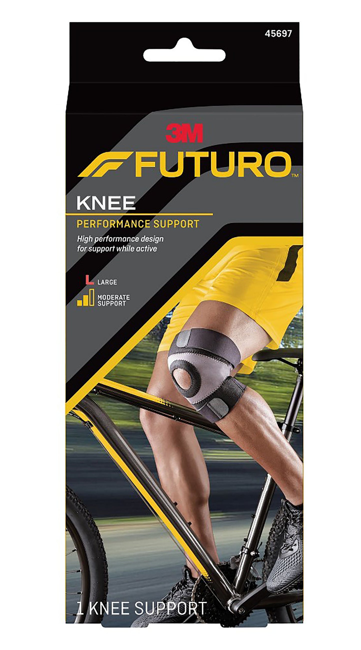 KNEE SUPPORT, POWER STRCH LG