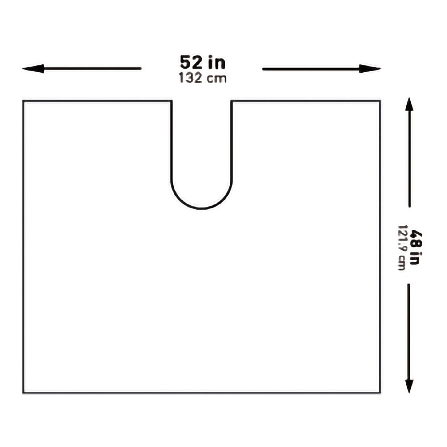 DRAPE, SURGICAL ORTHO IMPERVIOUS W/SPLIT 48"X52"