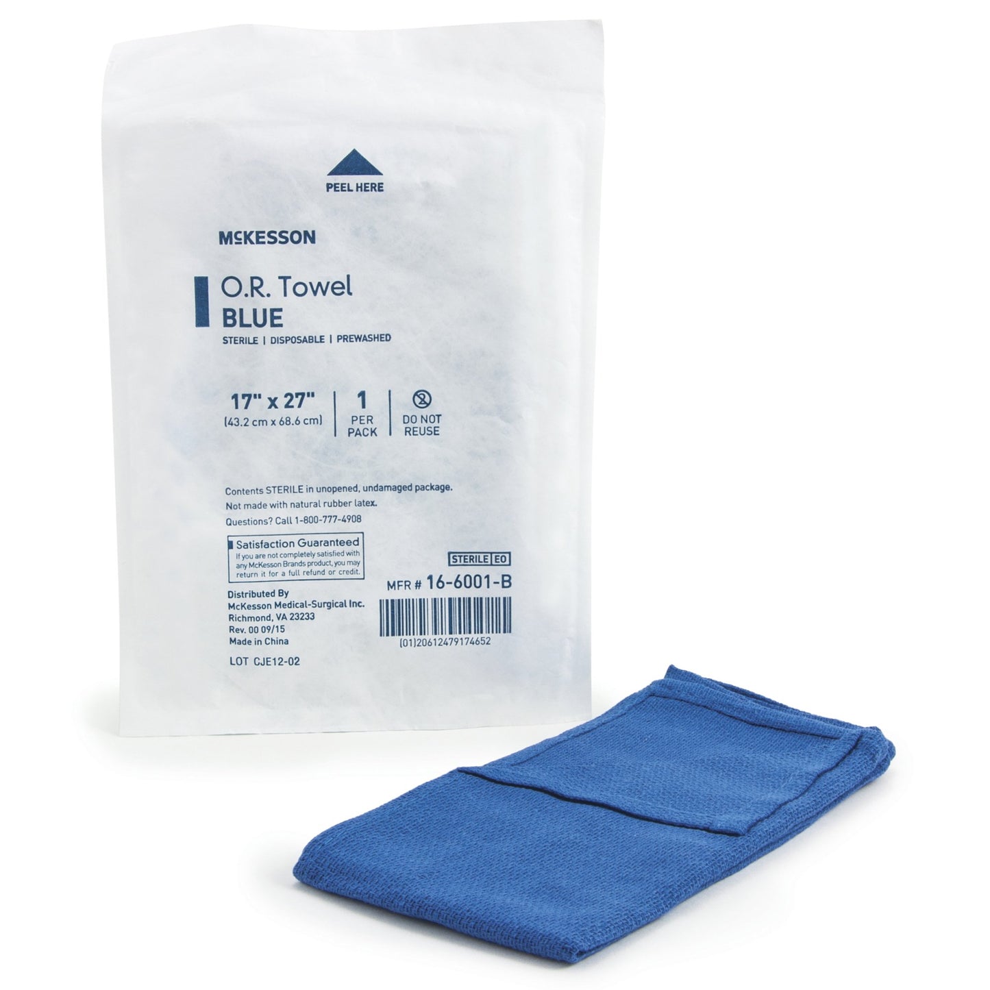 TOWEL, OR STR BLU