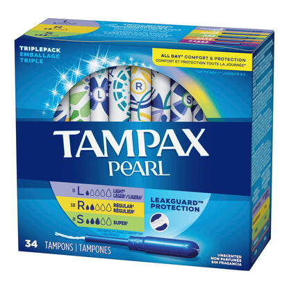 TAMPON, TAMPAX PEARL APPL TRIPLE PACK