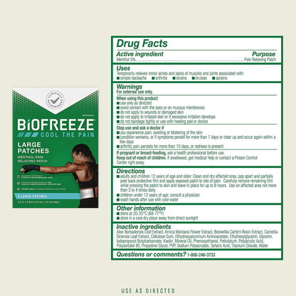 BIOFREEZE PRO, PATCH PAIN RELIEVING