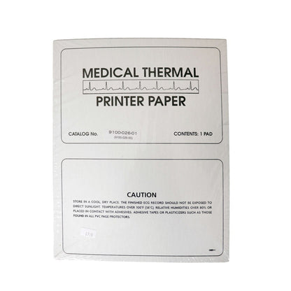 PAPER, ECG F/MORTARA Z-FOLD RED GRID 8.5"X11"