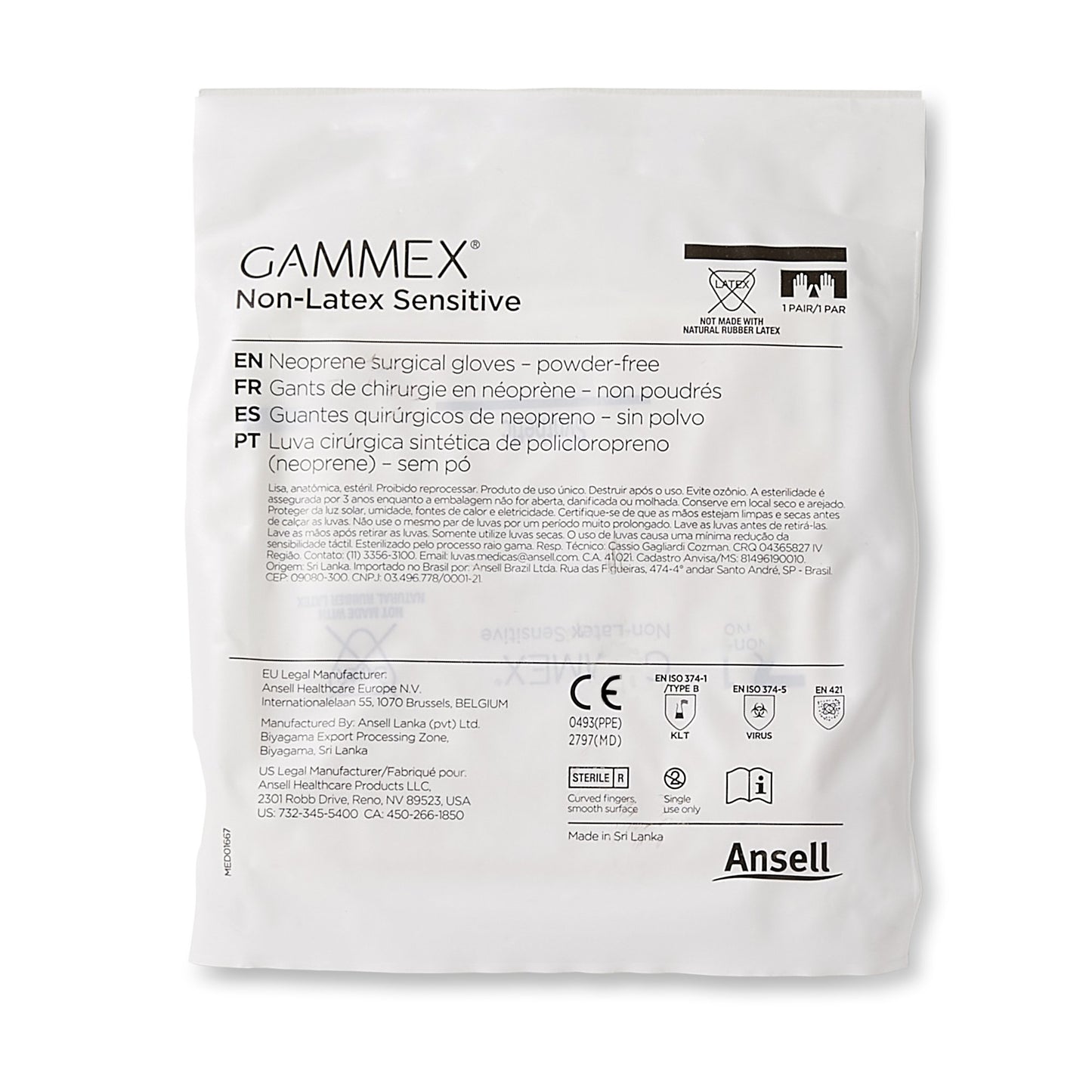 GLOVE, SURG PLYCHPRN 7.0 STR2SMTH CHEMO