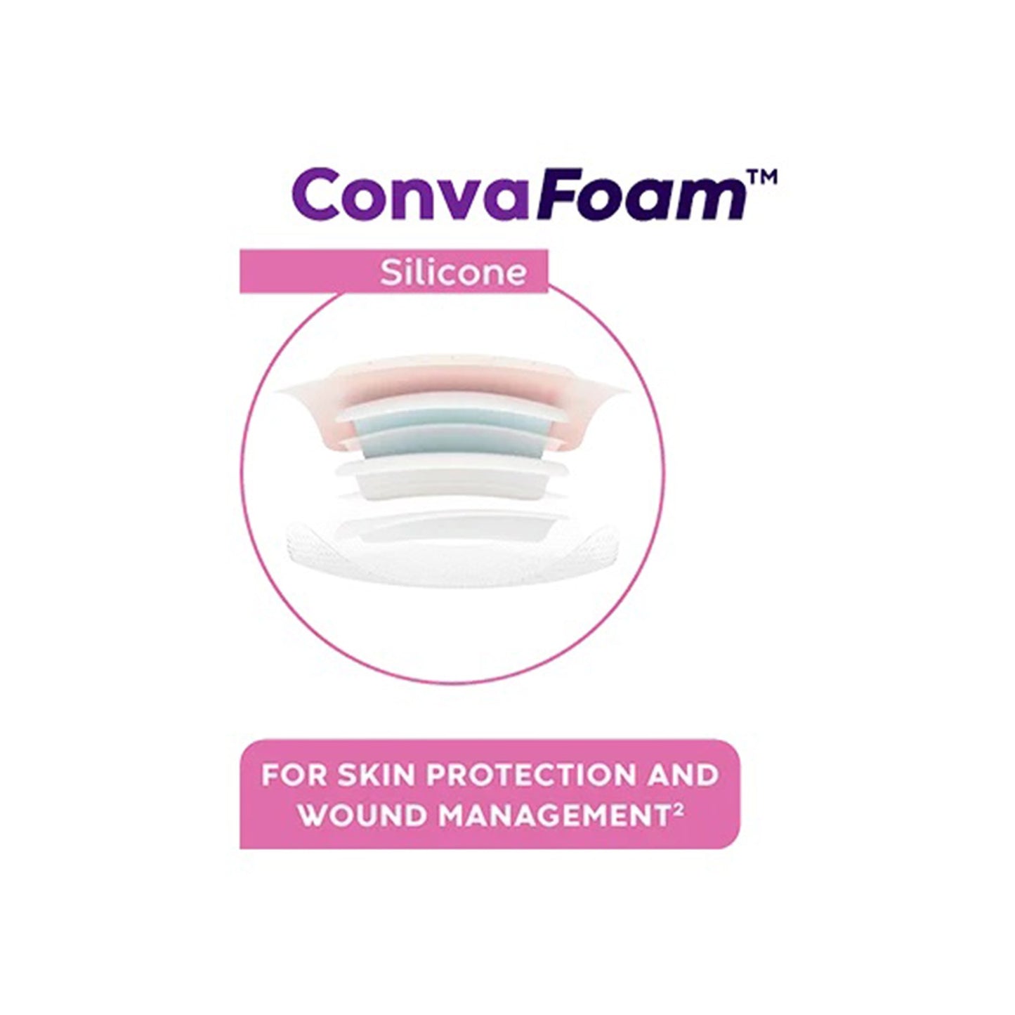 DRESSING, WOUND CONVAFOAM ADHSIL 10X10CM