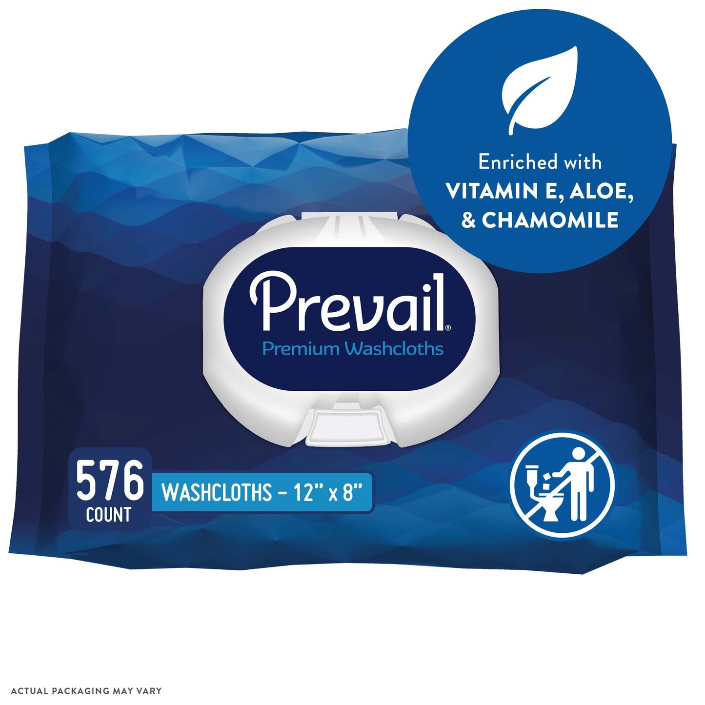 WASHCLOTH, PREVAIL SF PK DISP12"X8"