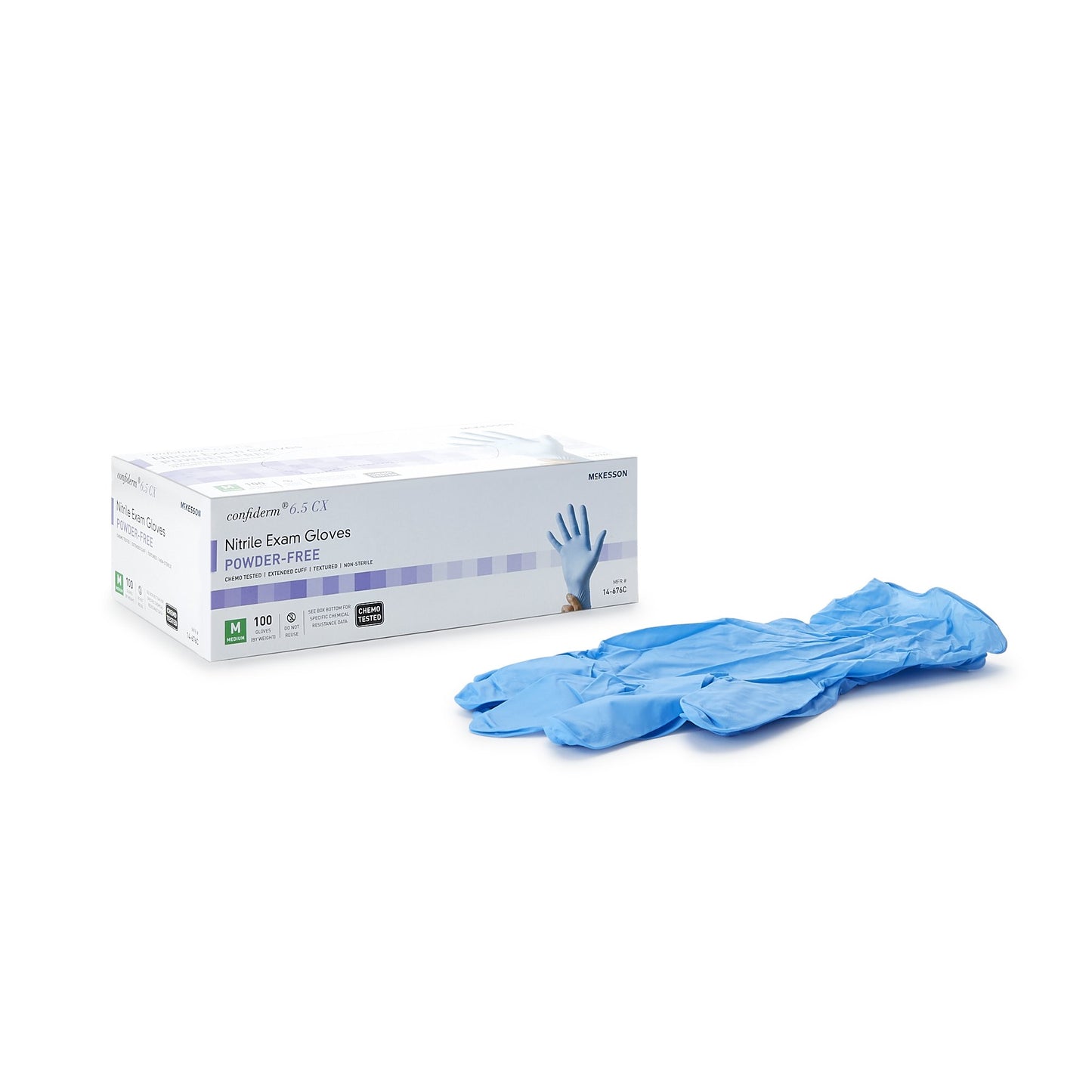GLOVE, EXAM NTRL MED N/S EXTCFCHEMO 6.5CX