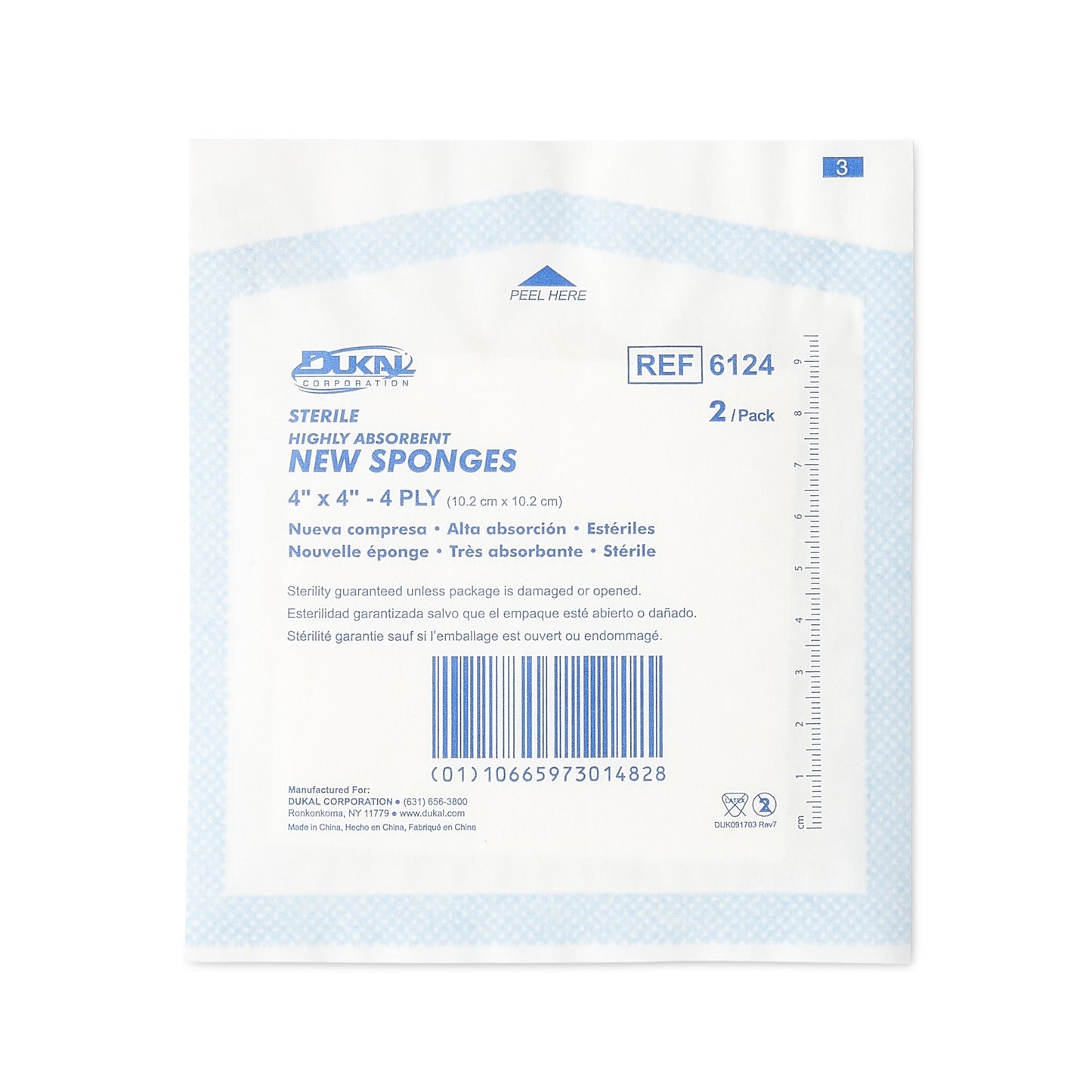 SPONGE, NEW NON-WOVEN ST 4PLY4X4