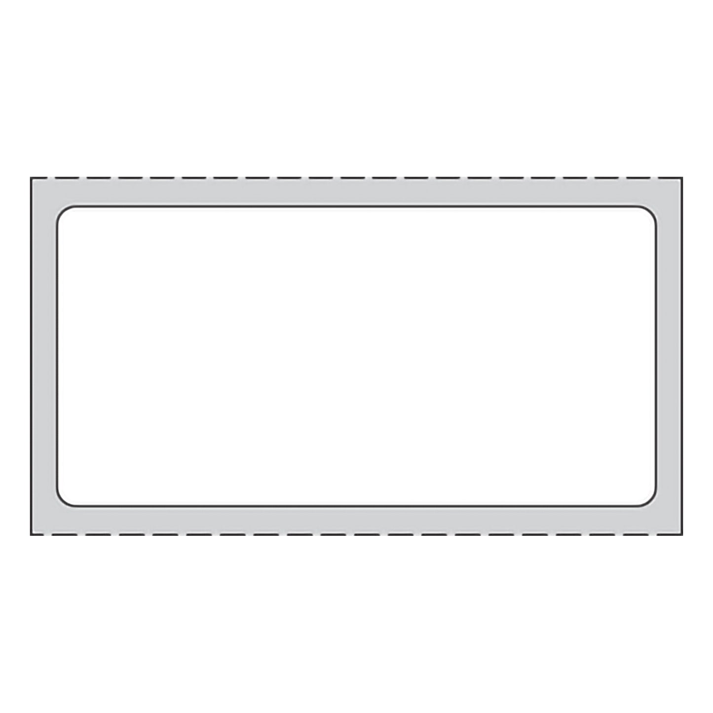 LABEL, DIRECT THERMAL PAPER PERM WHT 2"X1"