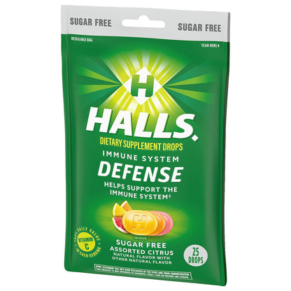 HALLS DEFENSE, DRP SUG/FREE CITRUS