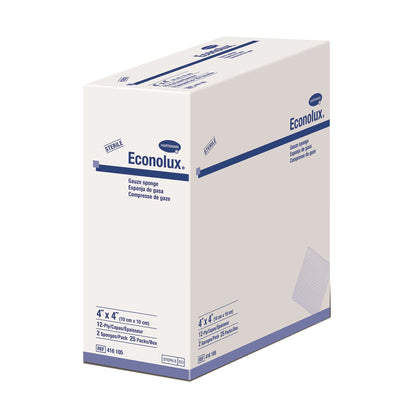 GAUZE, SPONGE ECONOLUX CTN 4"X4" 12PLY