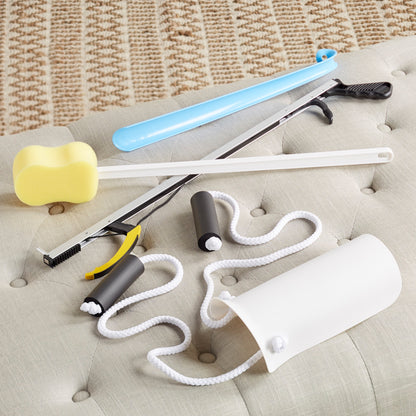 HIP KIT, W/SHOEHORN/SPONGE/REACHER/SOCK AID 26" FABENT