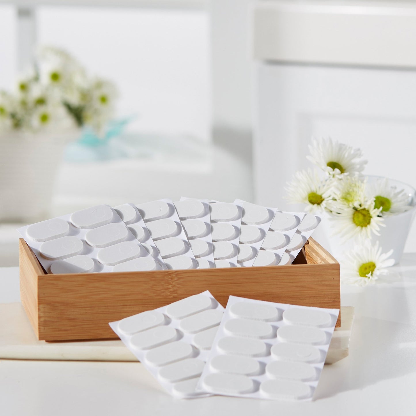 PEDI-PAD, FOAM WHT #101-A-1/8"1/8"