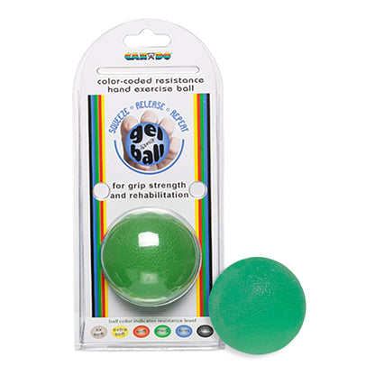 BALL, CANDO EXERCISE F/GRIP STRENGTH GRN FABENT
