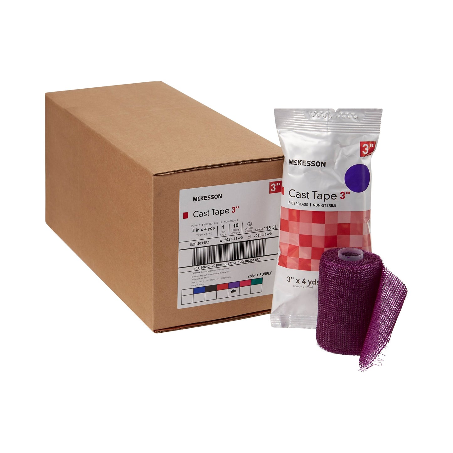 TAPE, CAST PUR LF 3"X4YDS