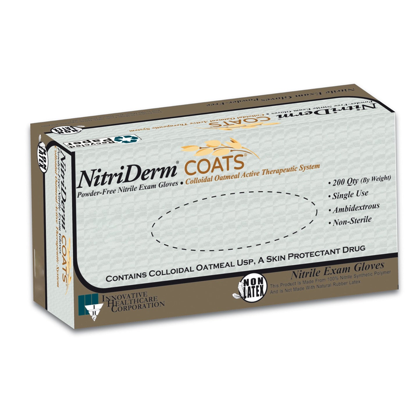 GLOVE, EXAM NTRL LG N/S OAT