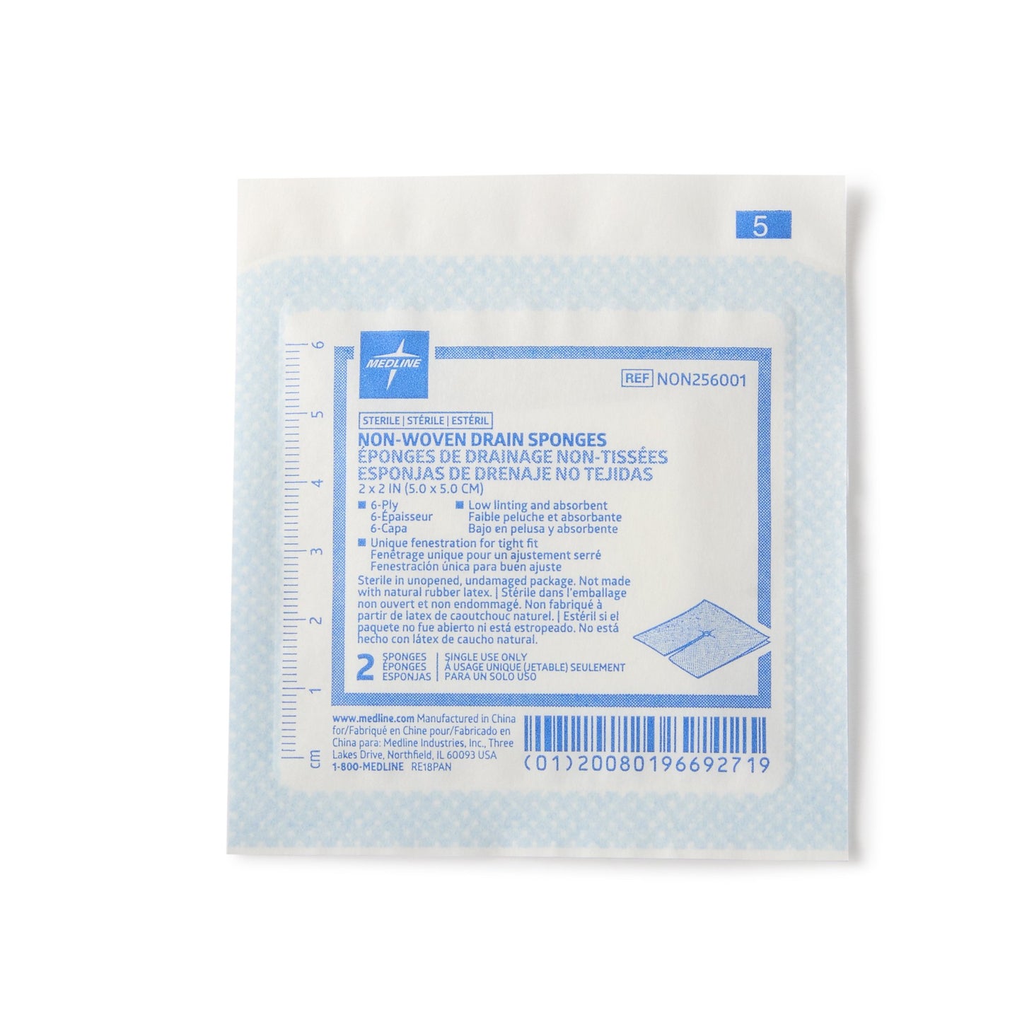 SPONGE, DRN IV N/WOVNSTR 2"X2"