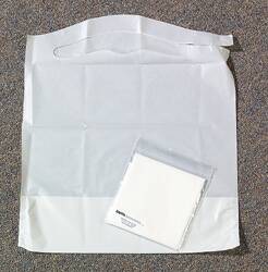 BIB, T/P SLIPOVER WHT ECON ADLT 18X32