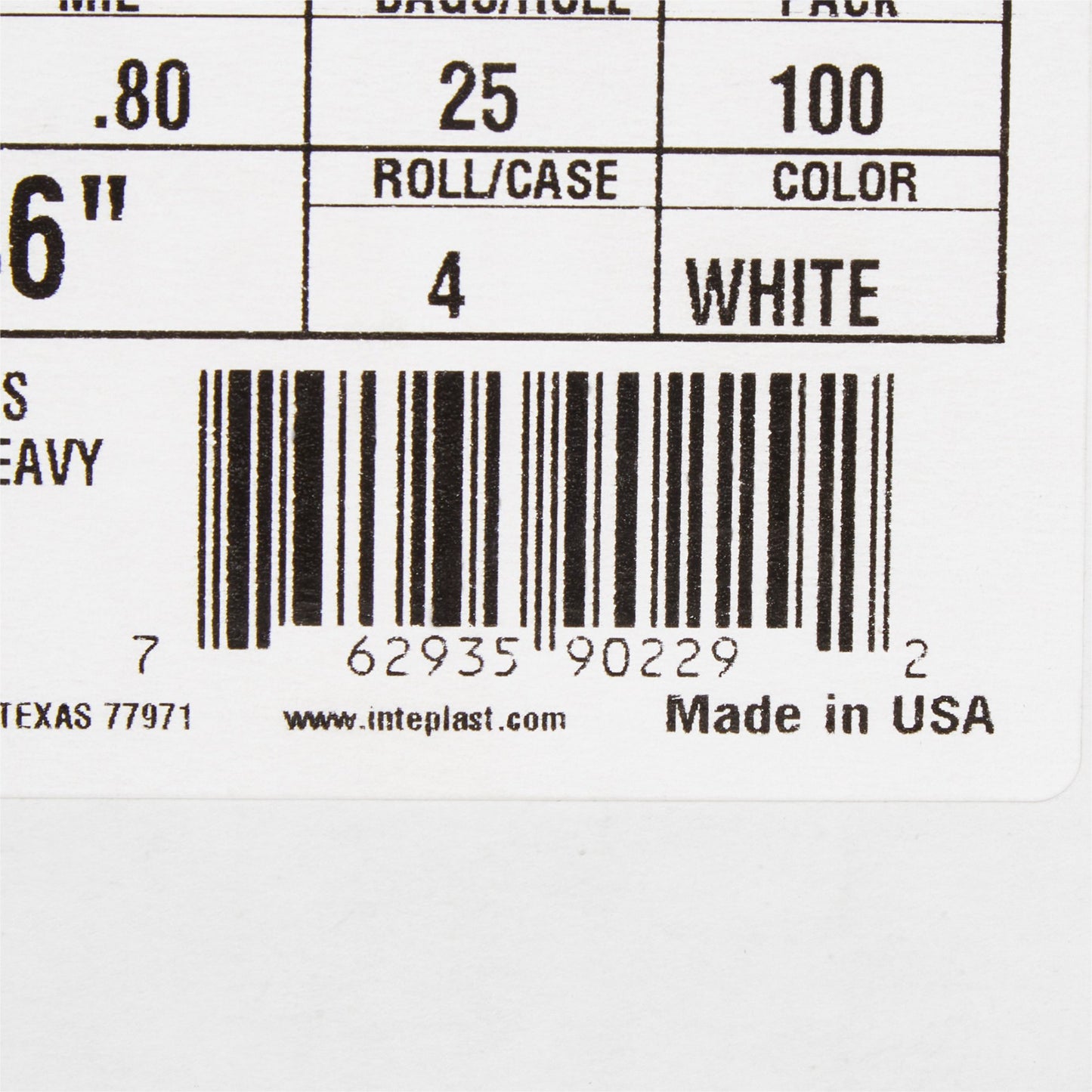 LINER, CAN WHT 0.90MIL 40"X46"40-45GL