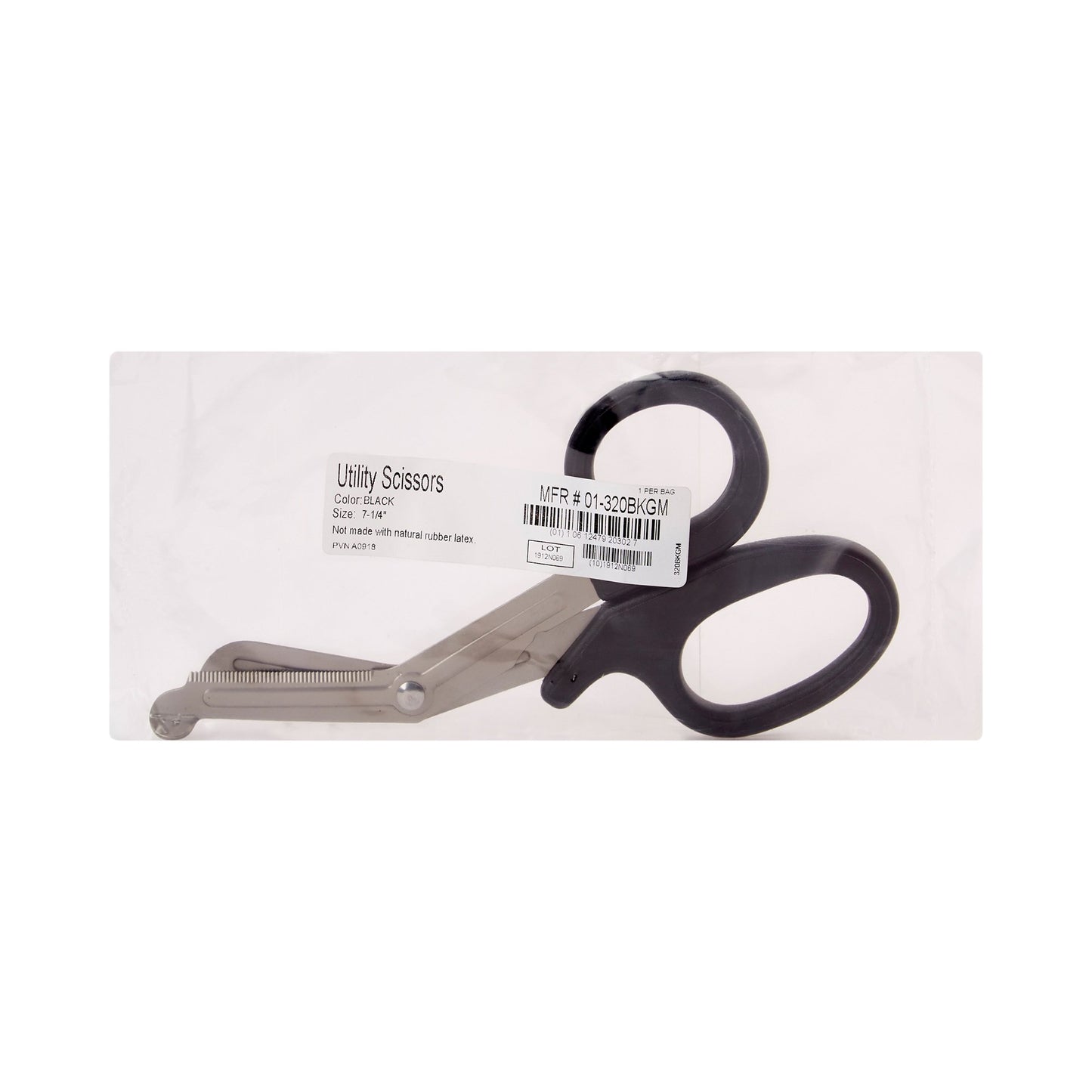 SCISSOR, UTILITY BLK LF 7 1/4"