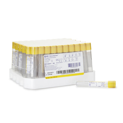TUBE, URINALYSIS 8ML 16X100MLW/YLW TOP