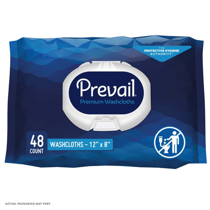 WASHCLOTH, PREVAIL SF PK DISP12"X8"