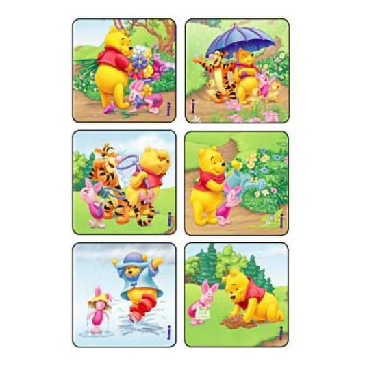 STICKERS, SUNNY TIME POOH