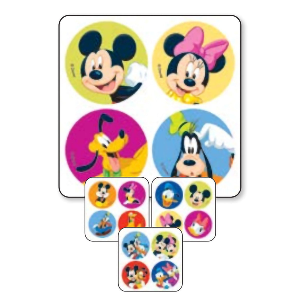 STICKERS, MICKEY & FRIENDS MINIBADGES
