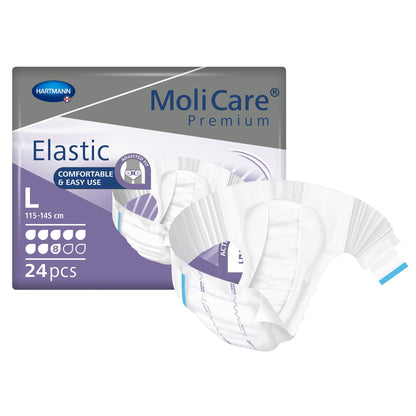 BRIEF, MOLICARE PREMIUM ELAS DISP 8D LG