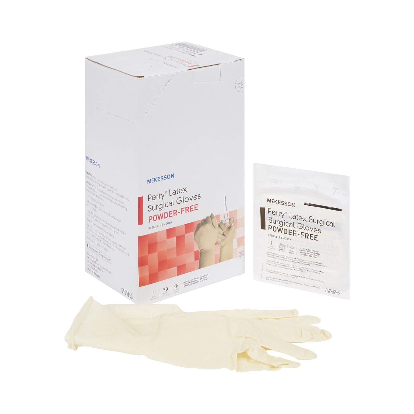 GLOVE, SURG LTX 7.5 STR2 SMTH