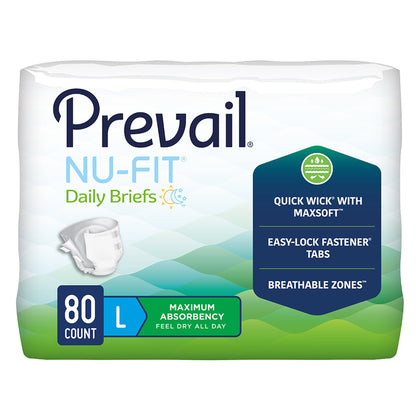 BRIEF, PREVAIL NUFIT MAX ABSRBADLT LG