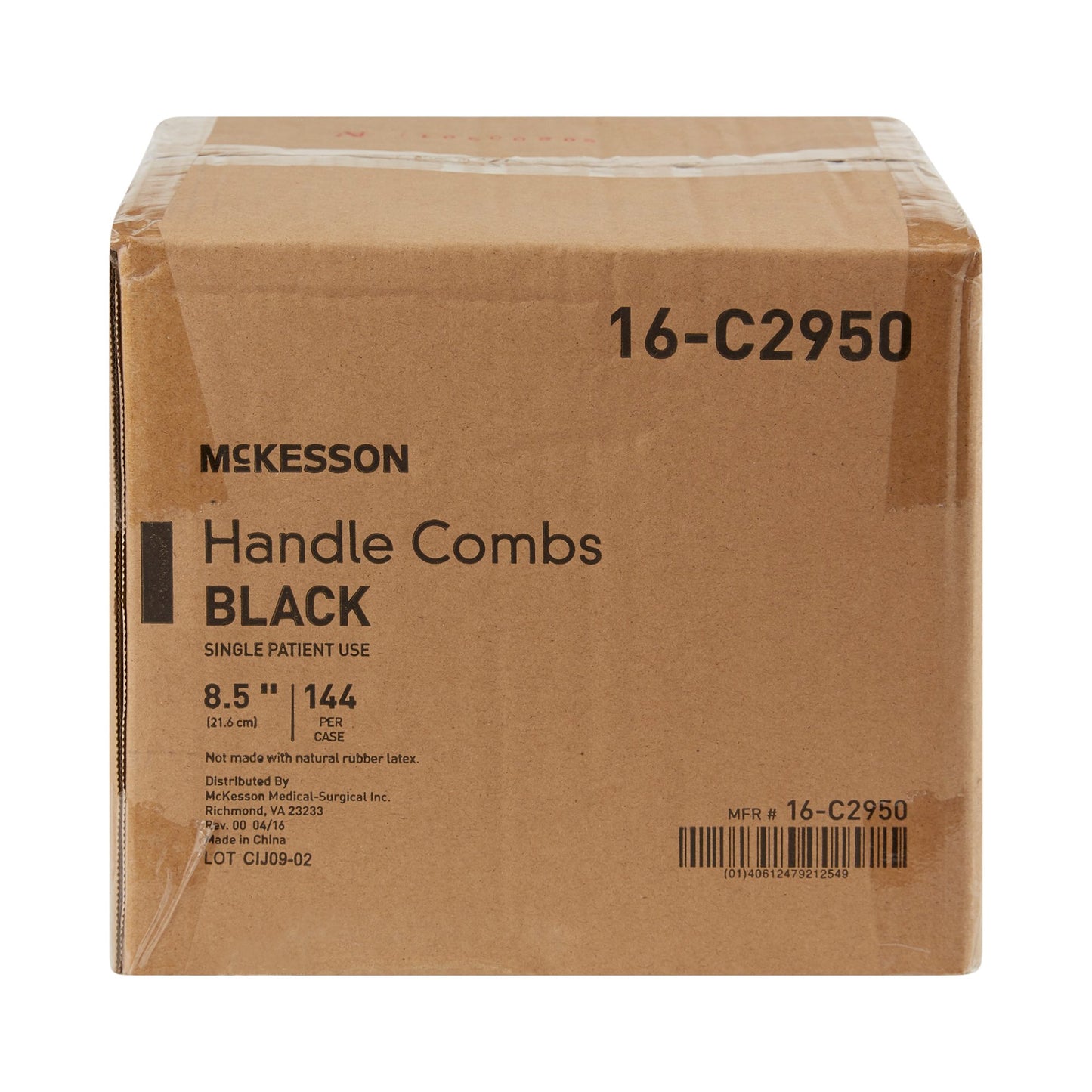 COMB, AFRO HNDL LG 8 1/2"