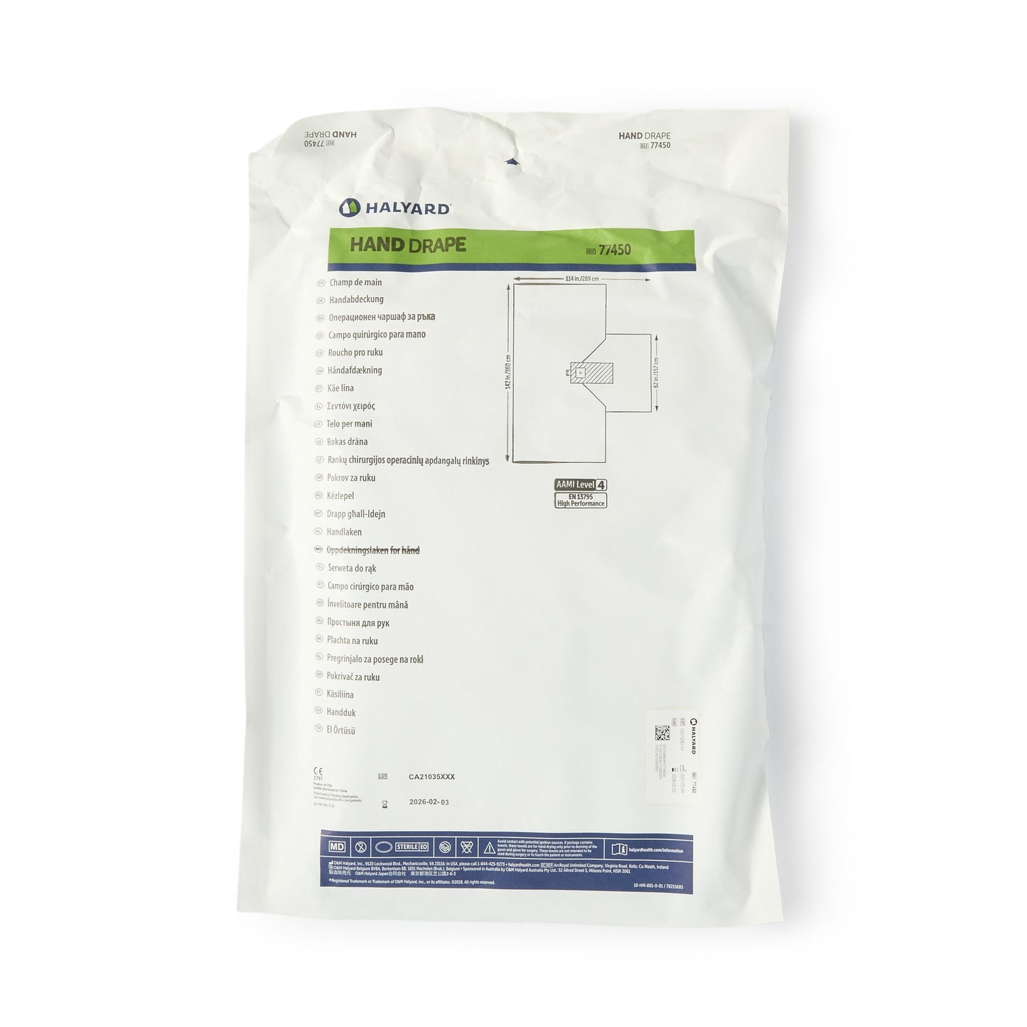 DRAPE, HAND ACMF BLU