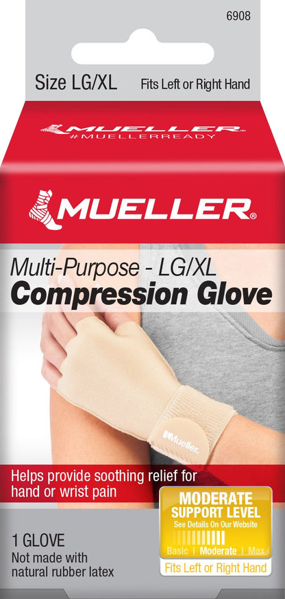 GLOVE, COMPRESSION SINGLE BGELG/XLG