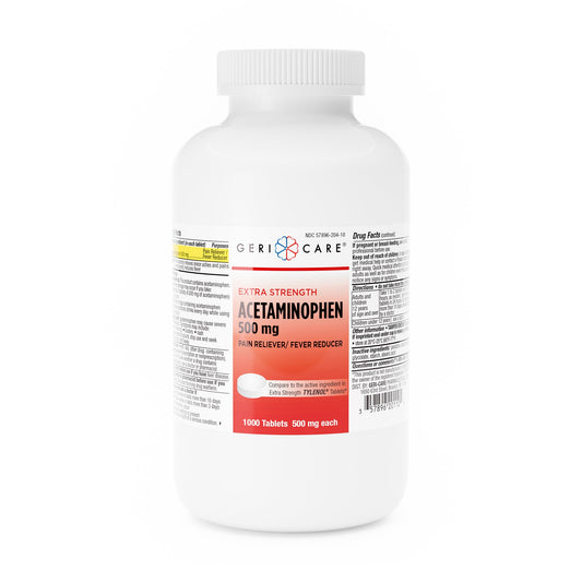 ACETAMINOPHEN TAB 500MG 1000/BT 12BT/CS