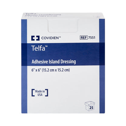 DRESSING, TELFA ADHSV ISLND 6X6