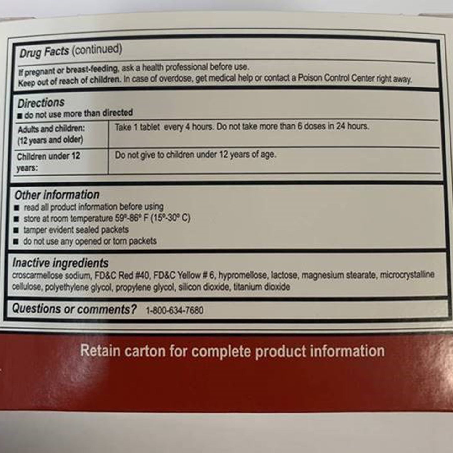 SINUS RELIEF, TAB 10MG