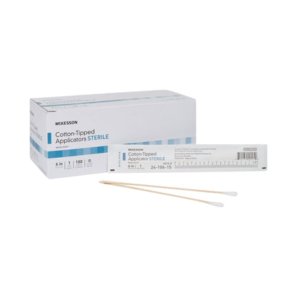 APPLICATOR, COTTON TIPPED STR6"