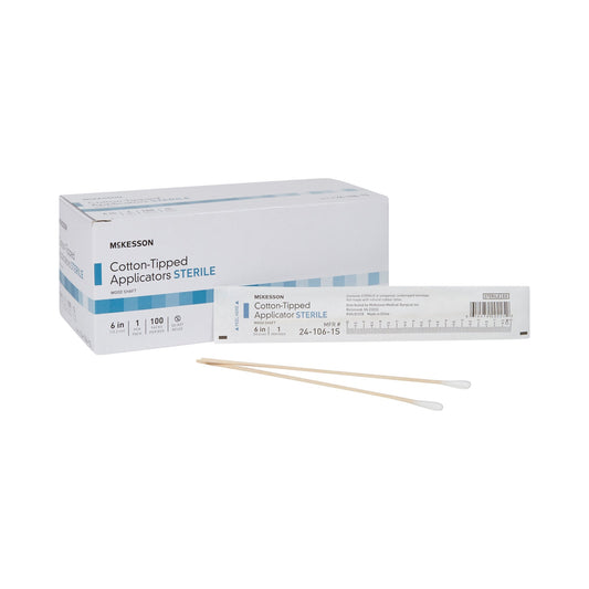 APPLICATOR, COTTON TIPPED STR6"