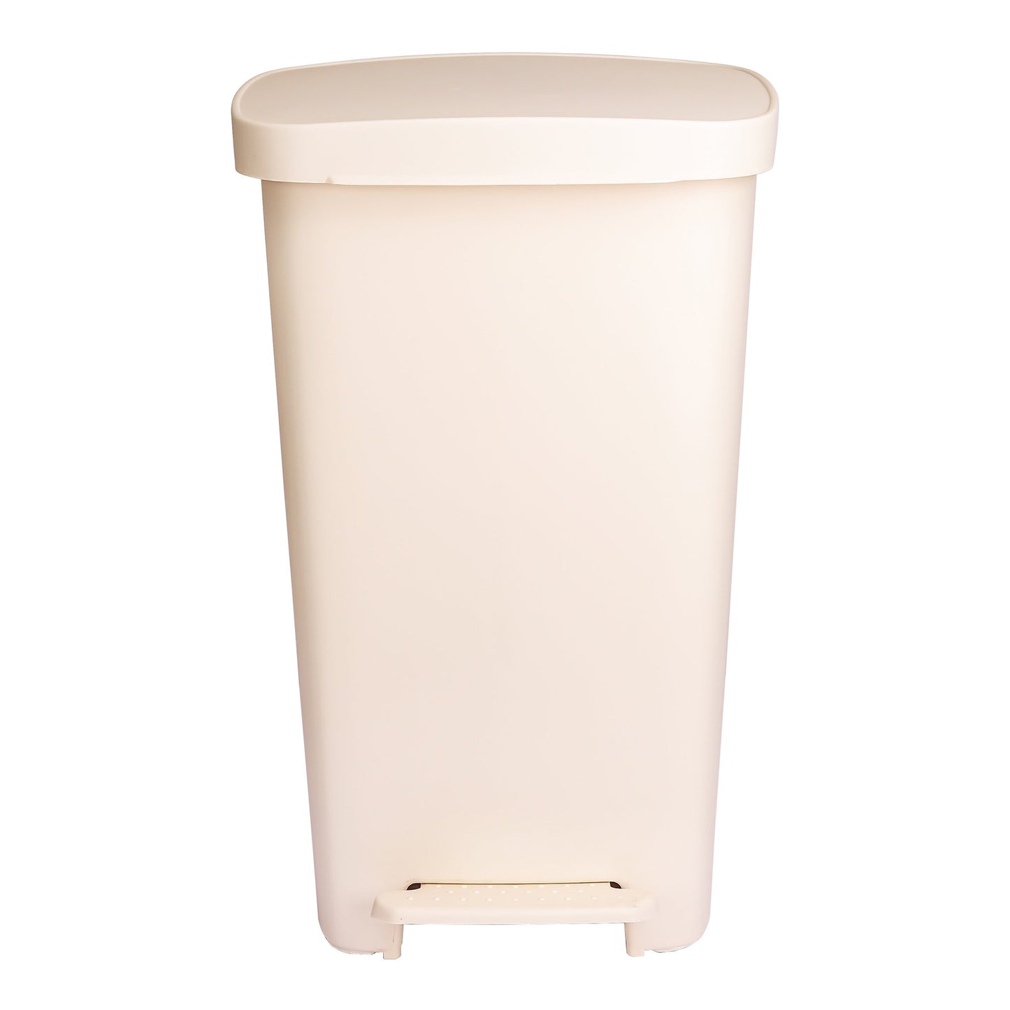 WASTECAN, STEP-ON RECTGL PLASBGE 52QT