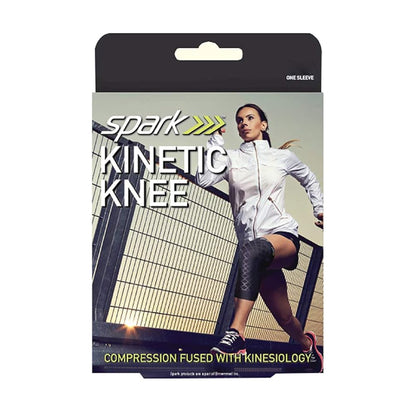 KNEE SLEEVE, COMPRESSION SPARKKINETIC BLK LG