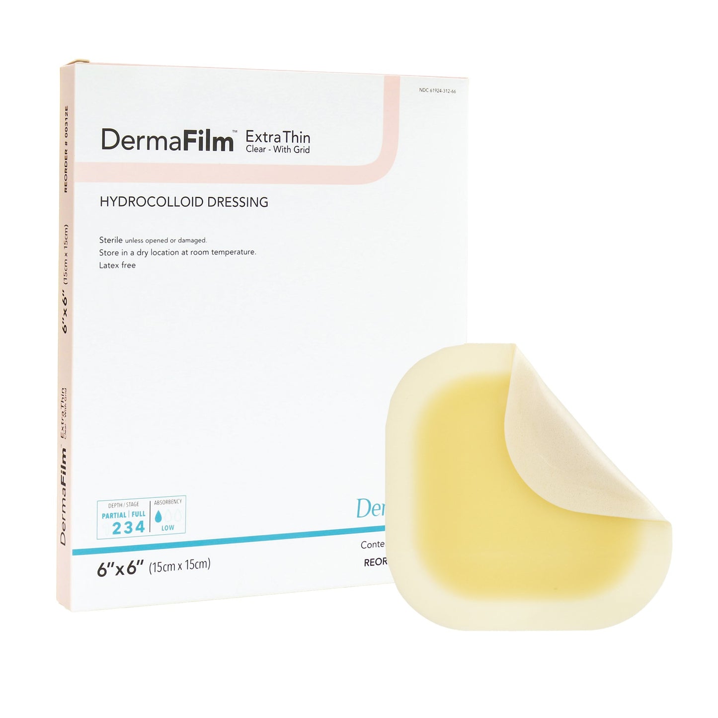 DRESSING, WND HYDROCOLLOID X-THIN 6"X6"