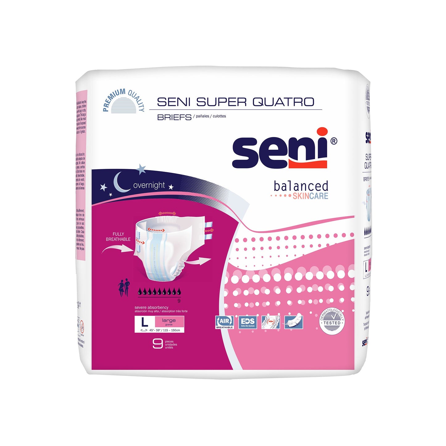 BRIEF, INCONT SENI SUPER QUATRO LG 45-59"