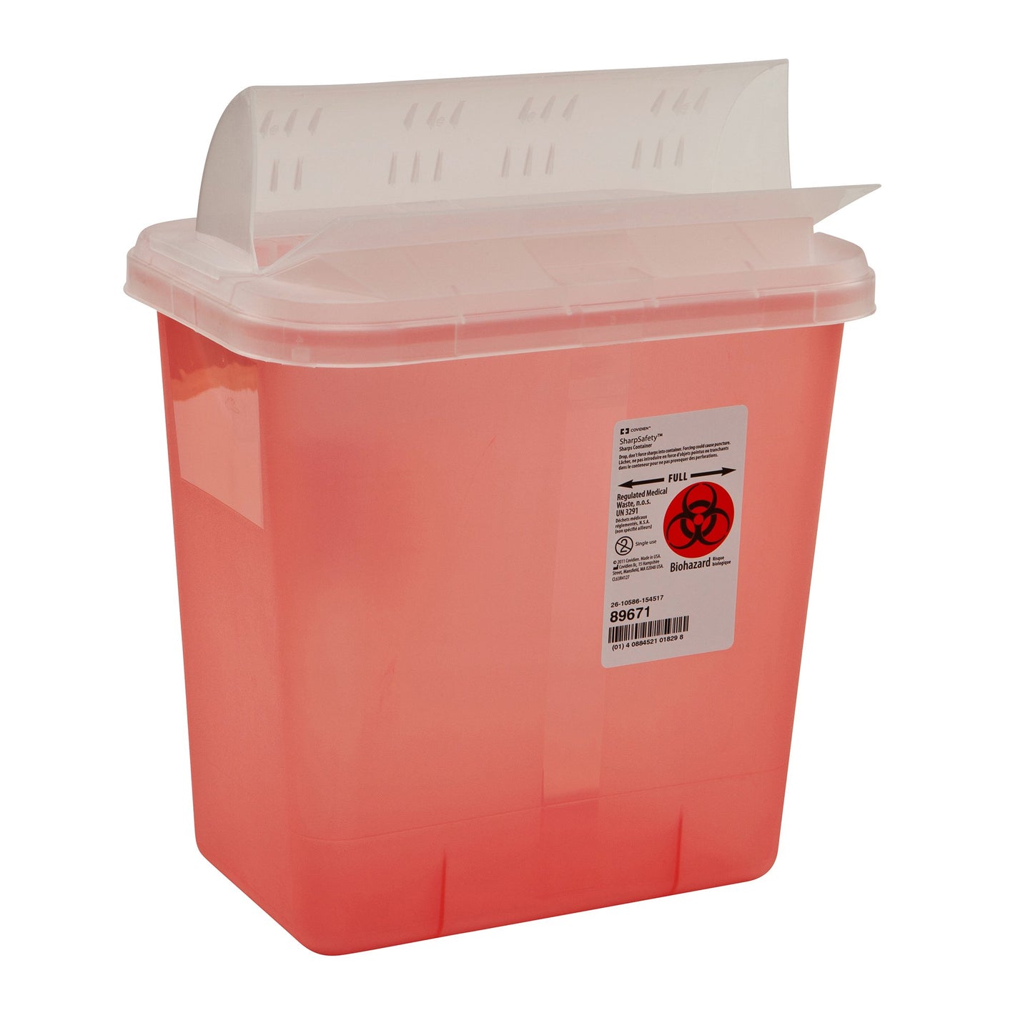 CONTAINER, SHARPS RED 2GL