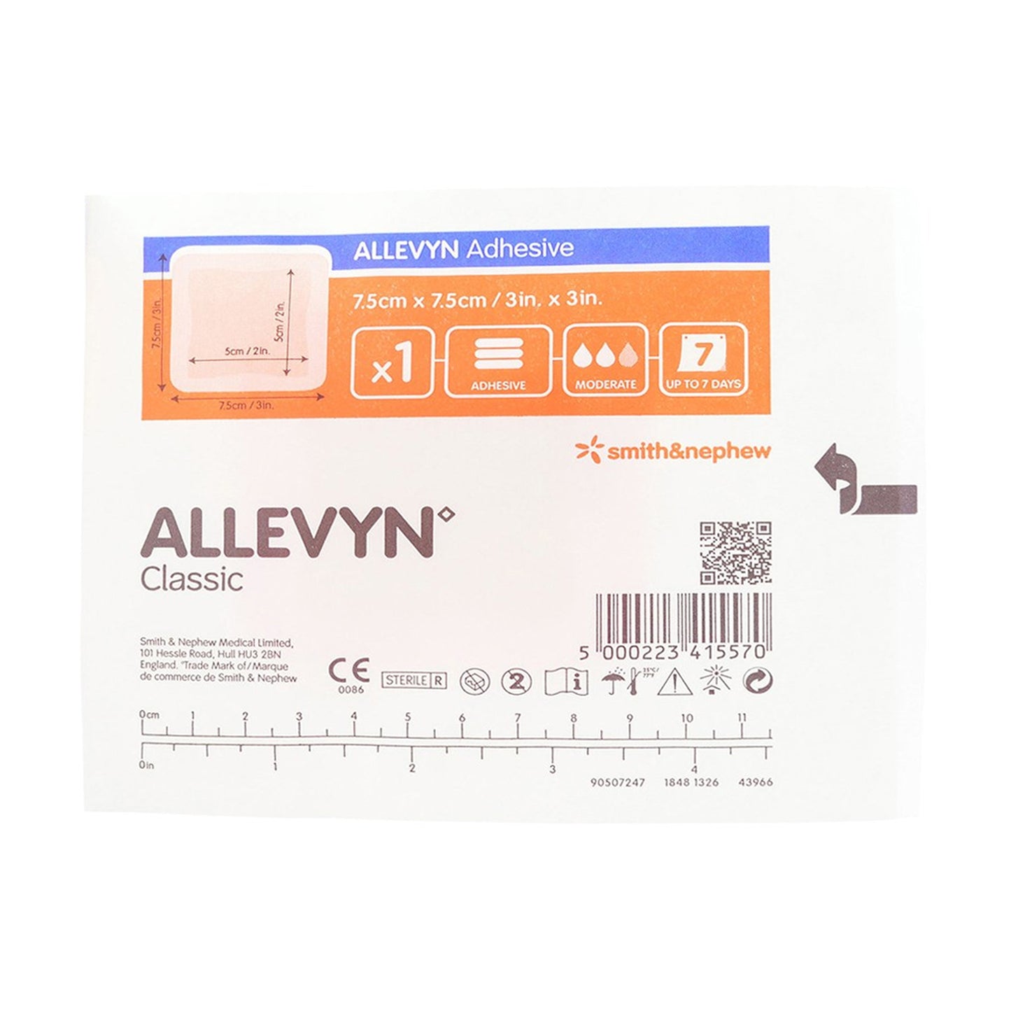 DRESSING, WOUND ALLEVYN FOAM ADH 3"X3"
