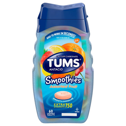TUMS, TAB CHEW X-STRNTH 750 SMOOTHIES ASTD FRUIT