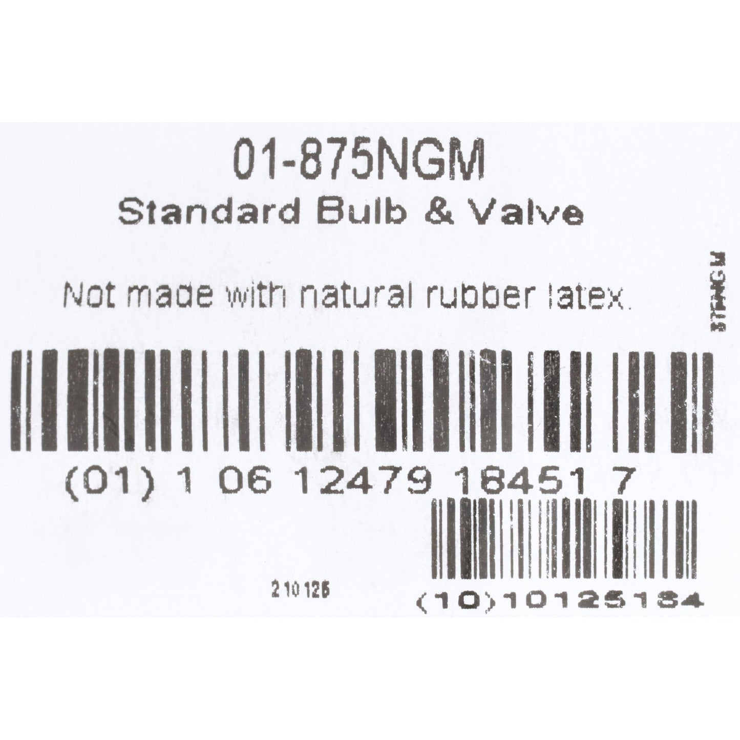 BULB/VALVE, BP INFLTN STDMGM01