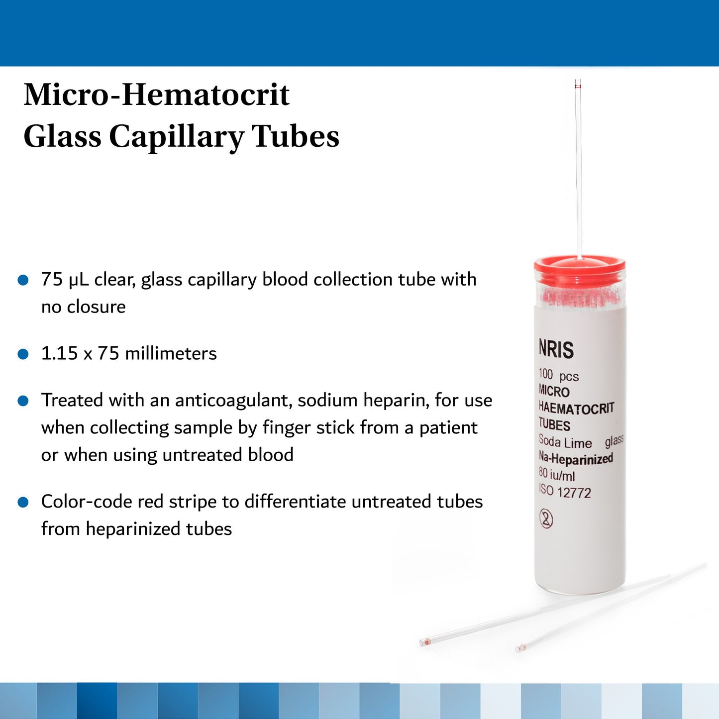 TUBE, CAPILLARY SODHEP RED 75UL GLS