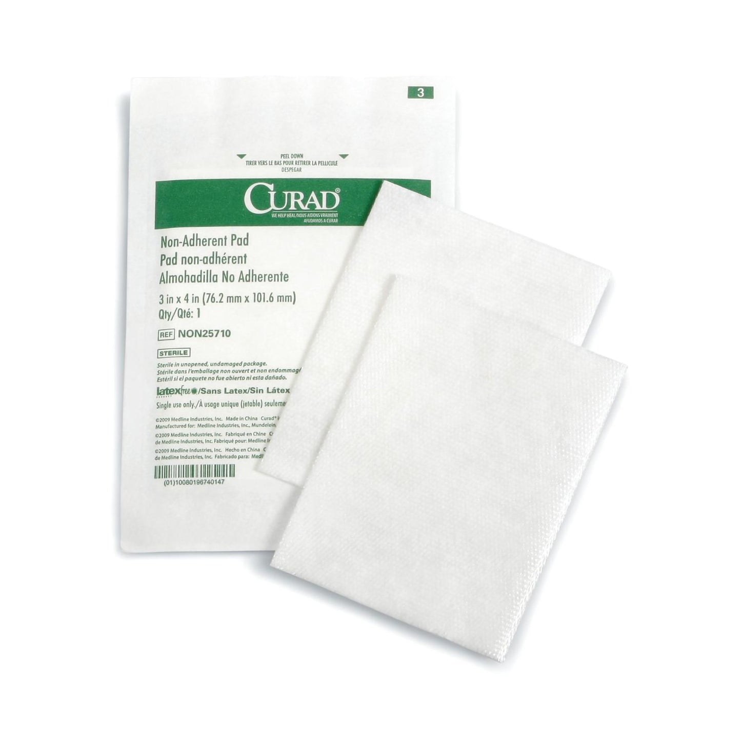 PAD, NON ADHERE STR LF 3"X4"